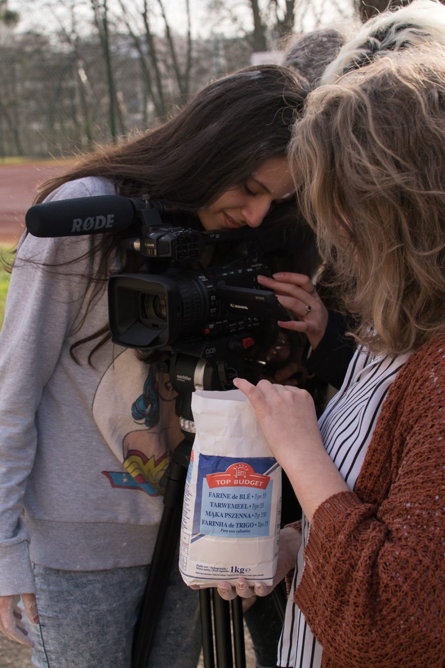 Image du tournage « À juste titre » par des élèves de 1ère du lycée Michelet