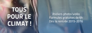 "Tous pour le climat !" est un appel de la Mairie de Paris aux structures parisiennes pour sensibiliser le public aux problématiques du climat. La mgi propose 10 ateliers aux écoles et collèges.