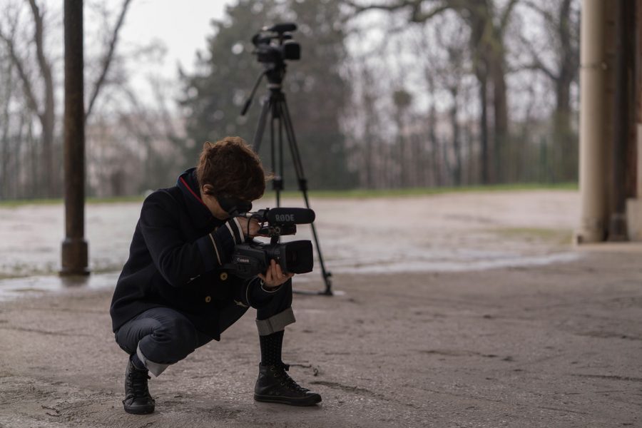 Image du tournage « À juste titre » par des élèves de 1ère du lycée Michelet