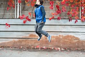 Séance photo avec des 9 / 12 ans à Pierrefitte pendant un atelier à la Toussaint